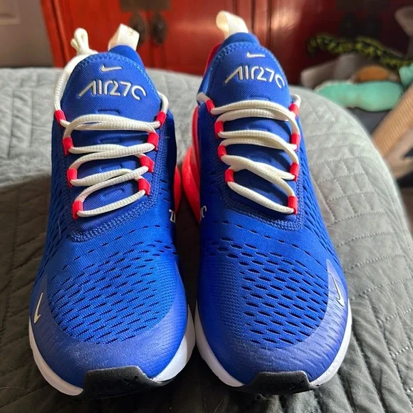 Nike Blue and Red Athletic Sneakers - Picture 1 of 4